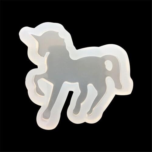 Unicorn Silicone Mold Animal Horse Mould for Pendant Jewelry Phone Case Decor Resin Clay Candy Glossy Surface