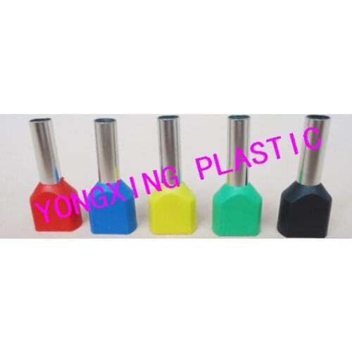 100pcs/lot TE7508 Bootlace cooper Ferrules kit set Wire Copper Crimp Connector Insulated Cord Pin End Terminal