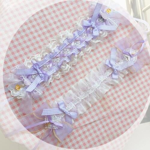 Lolita Hairband Super Fairy Light Lolita Hair Clip Hairpin Daily Princess Kawaii KC Hair hoop Handmade Hair Accessories Cosplay