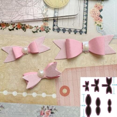 New Arrival Ribbon Bows Metal Cutting Dies Stencils for DIY Scrapbookingphoto album Decorative Embossing DIY Paper Cards