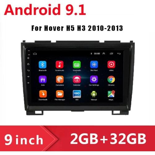 9" 2din Android 9.1 Car DVD Multimedia Video Player for Great Wall Haval Hover H5 H3 Greatwall Car Radio GPS Navigation Stereo