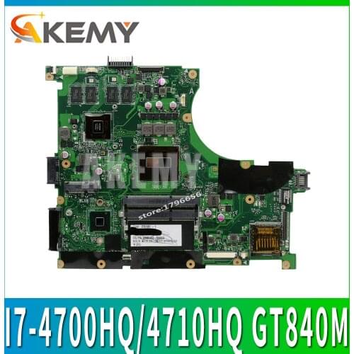 N56JN Laptop motherboard for ASUS N56JN N56J N56 Test original mainboard I7-4700HQ/4710HQ GT840M-2GB