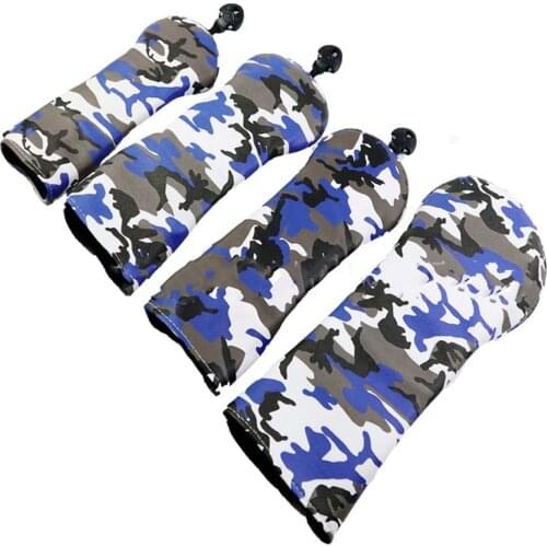New-4 Pieces Interchangeable Adjustable Wear Resistant Golf Club Head Covers 1 3 5 UT Club Cover for Golf Love