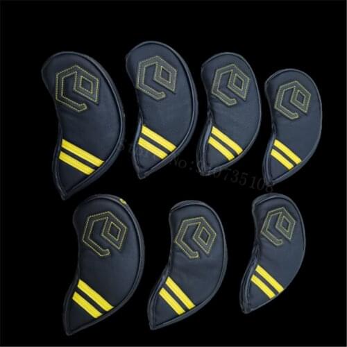 New Golf Iron Head Covers Met Magnetische Sluiting Pu EPON Golf Irons Set Covers 4-9 P(7Pcs) voor Man Vrouwen Gratis Verzending