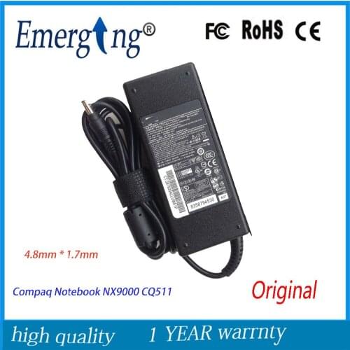 Original 19V 4.74A 90W 4.8*1.7mm Adapter Charger For HP Compaq Notebook NX9000 CQ511 Pavilion DV1000 DV2000 DV6000 ZT3000 N100