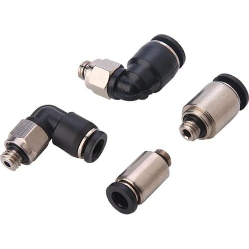 Pneumatic fittings Pneumatic Micro Quick Connector POC4-M5/PL6-M5C Pipe Connector PU6mm