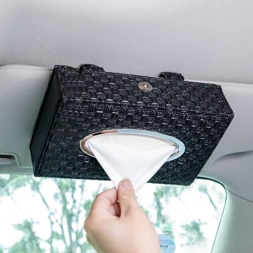 Car Dashboard Box Car Tissue Box Home Chair Back Napkin Towel Paper Holder Storage Organizer Case Auto Interior Accessories
