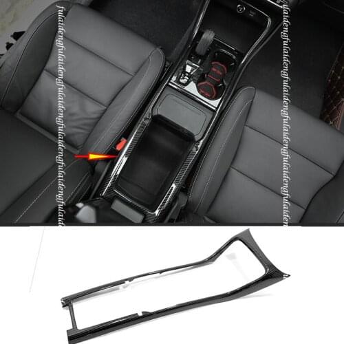 For Volvo XC40 2018-2021 Carbon fiber ABS Interior central console gear shift panel decor frame cover trim