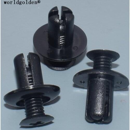 Worldgolden 100pcs plastic fasteners Wiper Cover Retainer for Kia#0G032-50037-A(0G03250037A)