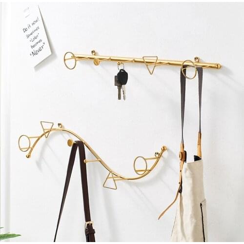Nordic Modern Light Luxury Creative Iron Art Storage Decoration Coat Hook Clothing Store Wall Wall Personality Coat Rack