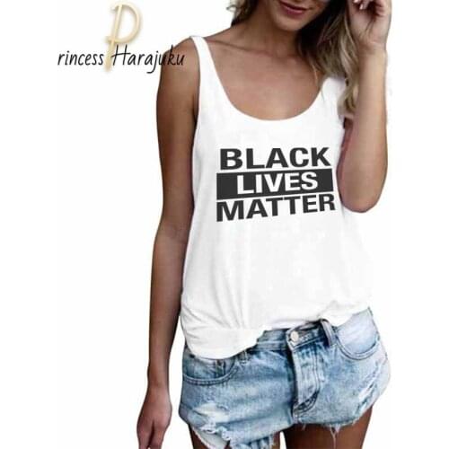 2020 Summer Loose Plus Size Sexy Women Sleeveless O-neck Tank Tops English Alphabet Print Graphic White Casual Tee Tops Vest