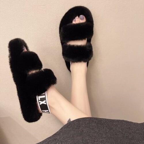 Plush shoes womens candy color 2021 autumn and winter new style warm plush word