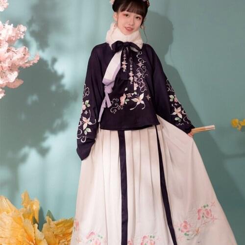Woman Chinese Traditional Dance Costumes Elegant Fairy Dress Performance Cosplay Hanfu Embroidery Tang Ancient Hanfu Dress