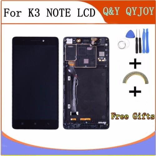 For Lenovo K50 K50-T5 K3 Note LCD Display Touch Screen Digitizer Assembly with Frame Replacement K3 Note Display