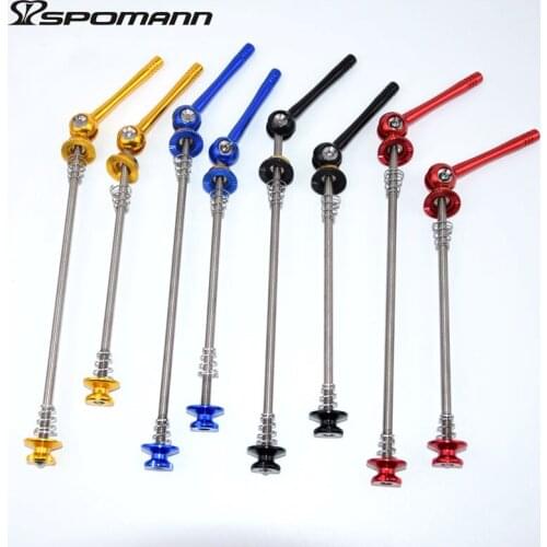 1 pairs Super-light Titanium Alloy Road Bicycle Skewer Mountain Bike Quick Release QR MTB Bicicleta Skewers Parts 4 colors