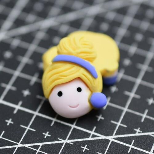 1pcs/lot resin flat back Simulation Bun hair girl princess 21mm Cabochons Scrapbooking Hair Bow Center DIY Christmas decration