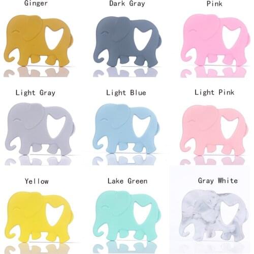 BPA Free 1Pc Silicone Animal Baby Teething Beads DIY Accesories For Pacifier Clips Newborn Silicone Baby Chew Teether