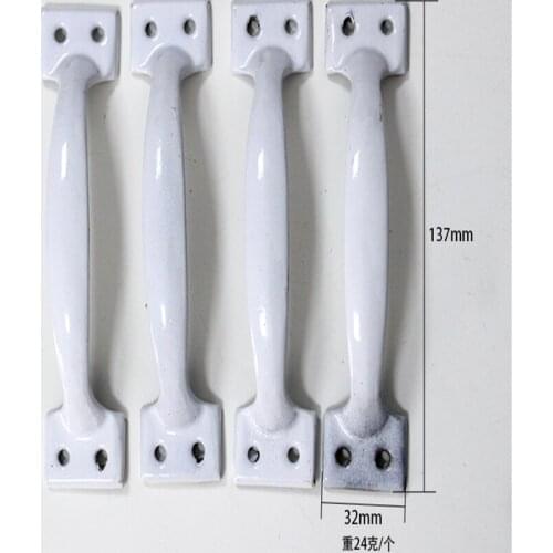 10pcs simple wooden door handle arc bow toolbox handle iron stainless steel handle