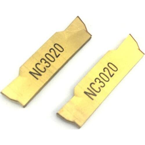 10PCS MGMN300 M NC3020 grooving carbide inserts MGMN 300 lathe cutter turning tool Parting and grooving tool Parting off