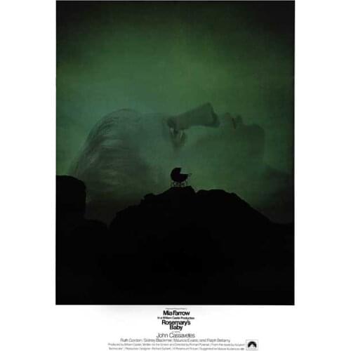 1968: Rosemarys Baby Classic Movie Old Film Retro Vintage Poster Canvas Painting DIY Wall Paper Home Decor Gift