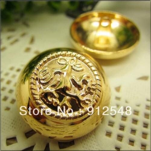 25mm, 10pcs/lot,Flower metal buttons in gold color,accessories,handmade DIY materials JX004