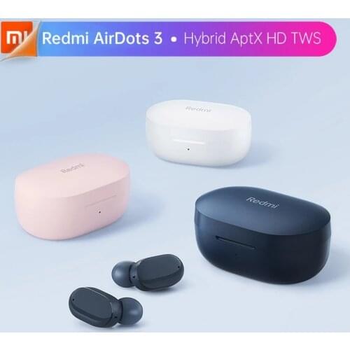 Xiaomi bluetooth headset Redmi AirDots 3wireless headset 5.2 fast charging sports headset stereo bass with microphone Mi earbud