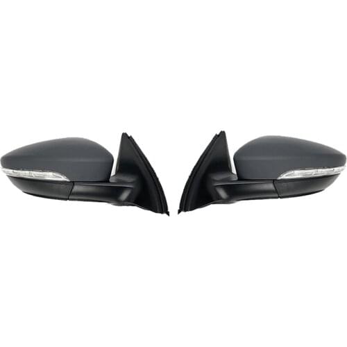 Side Rear View Mirror Assembly Power Glass Heated Turn Signal 6 Wires for JETTA GLI / HYBRID 2012 - 2018