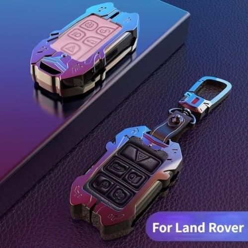 Zinc Alloy Car Key Cover Full Case for Land Rover Range Rover Sport Evoque Velar Discovery 5 2018 2019 2020 Accessories Protect