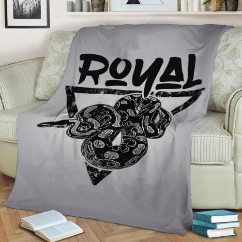 Ball Python Royal Print Flannel Throw Blanket 3D Printed Keep Warm Sofa Child Blanket Home Decor Textiles Dream Family Gift