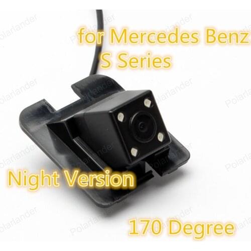 Polarlander Good Quality 170 Degree for Me-rce-des-Be-nz S series Rear View Camera License Plate Light Camera Night Version
