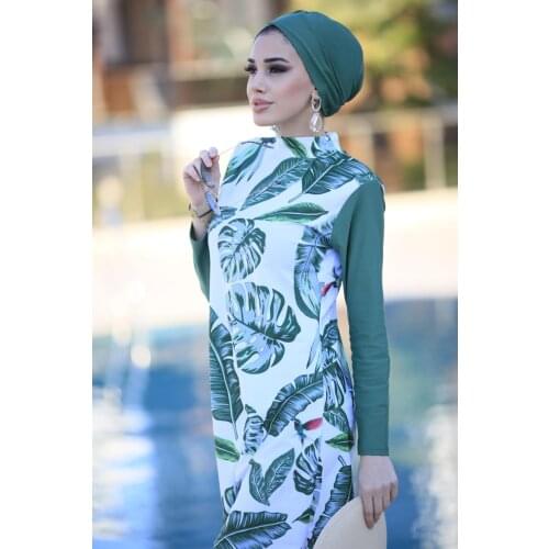 Muslim Swimwear Women Boerkini islamic Swimming Burkini Turkey Abaya Turban Robe Hijab Fashion Modern Sets Dress