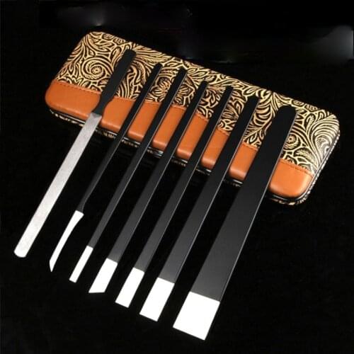 AMSIC 7Pcs/Set Toe Cuticle Knife Feet Pedicure Scraper Callus Rasp File Shaver Foot Hard Dead Skin Corn Remover Foot Care Tool