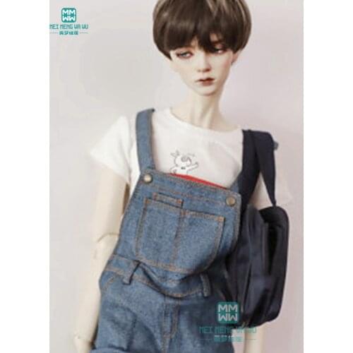 BJD doll clothes suitable for BJD uncle fashion wild handsome strap jeans T-shirt hooded cardigan