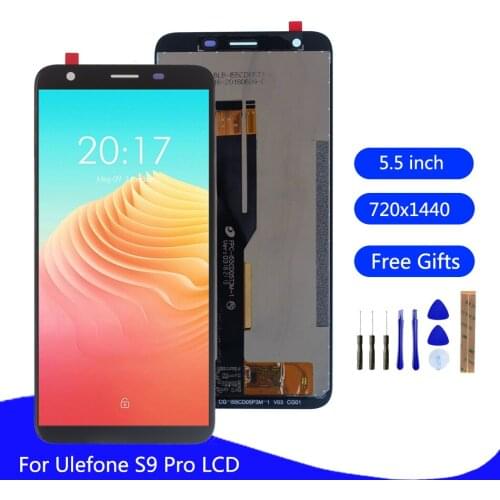 Original For Ulefone S9 Pro LCD Display Touch Screen 100% Tested LCD Digitizer Glass Panel Replacement For S9 pro Screen LCD