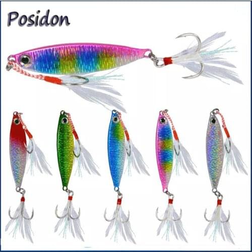 Posidon 8g/10g/15g/20g Metal JIgging Lures VIB Hard Bait Fishing Lure Jigging Lure Sinking Artificial Bait Wobbler Vibrate Pesca
