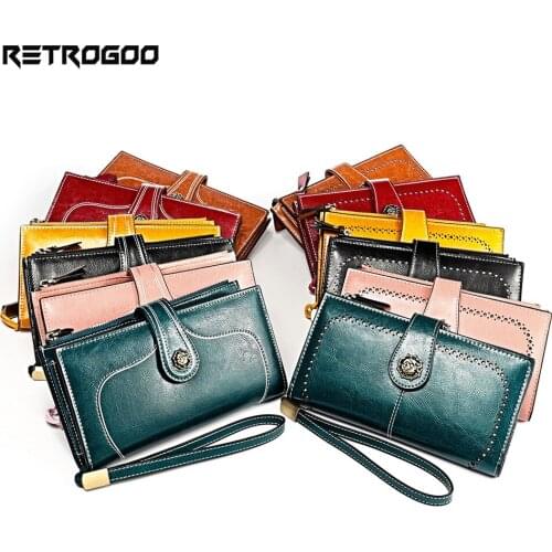 RETROGOO Women's Large Wallets