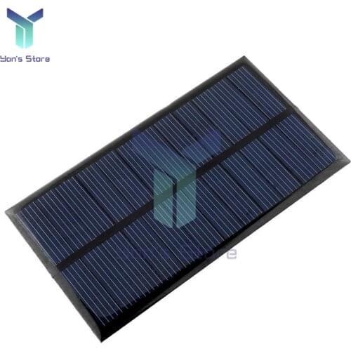 Solar Panel 6V 1W Mini Solar System DIY For Battery Cell Phone Chargers Portable Solar Cell For Solar Powered Alternator Pump
