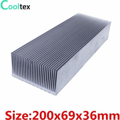 High power) 200x69x36mm Aluminum heatsink radiator Heat Sink cooler for chip LED Electronic cooling