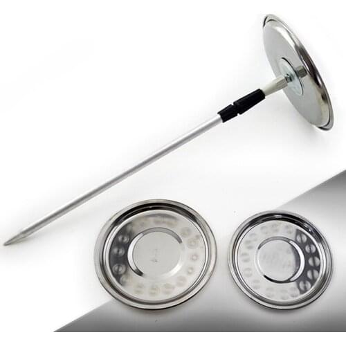 1set Stainless steel bait tray Bring support magnet Metal lure tray Fishing bait tray Supplies