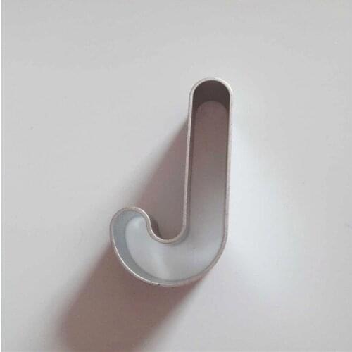 10pcs Aluminium Alloy Cookie Cutter Christmas J Shaped Metal Biscuit Cutters Mold Fondant Cake Decorating Tools