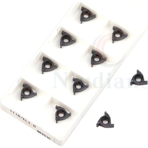 11IR/EL 0.8 NK9030 Carbide Inserts 11IR EL 1.0 1.2 1.25 1.3 1.5 NK9030 11IR EL 1.75 NK9030 Grooving Turning Tool CNC Lathe Tools
