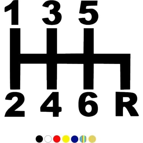 CS-1310#15*13cm Manual transmition funny car sticker vinyl decal for auto car stickers styling on bumper window choose size