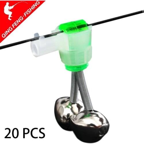5/10/20 Pieces/set of Double Spiral Bell Fishing Bite Alarm Outdoor Free Disassembly Bell Night Fishing Fishing Tool Accessories