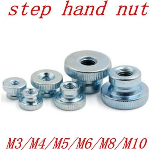 5pcs/lot m3 m4 m5 m6 m8 m10 step alvanized Knurled Thumb Nut Iinstrument Hand Tighten Nut