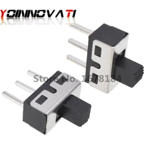 50PCS SS12D10 1P2T SPDT 3Pin Toggle Switch 3A 250V Switches handle length 5mm pin pitch 4.7mm