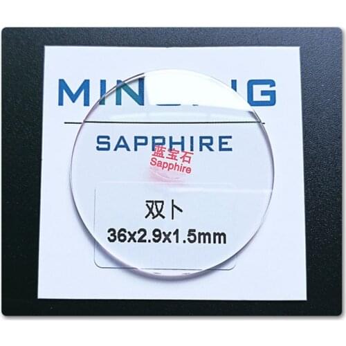 1.5mm Thick Double Domed Sapphire Watch Crystal Diameter From 39~40mm Concave Glass