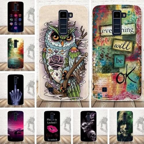 For LG K10 Cover Soft TPU Phone Cases For LG K10 LTE K420N K430 K430ds Cases Silicone Back Cover For Fundas LG K10 2016 5.3" Bag