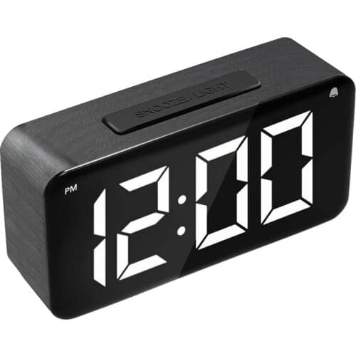 EU Plug Digital Alarm Clock, LED Screen Display,Easy Digital Clock With Adapter, For Bedrooms, Office, Desk