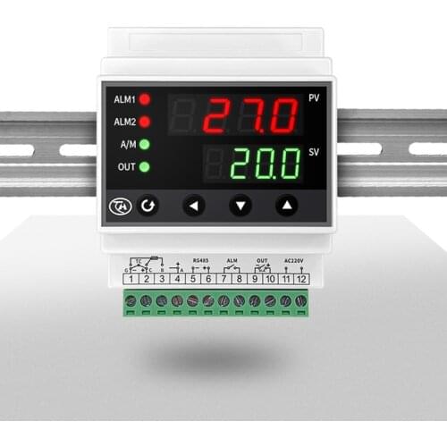 Din PID thermostat digital intelligent temperature controller relay output , SSR output , RS485 communication modbus protocol