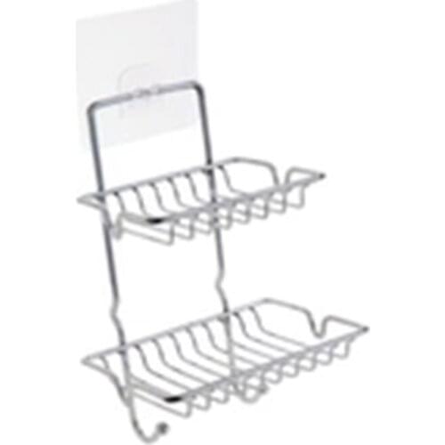 Bathroom Wall Soap Holder Hanging Iron Storage Rack